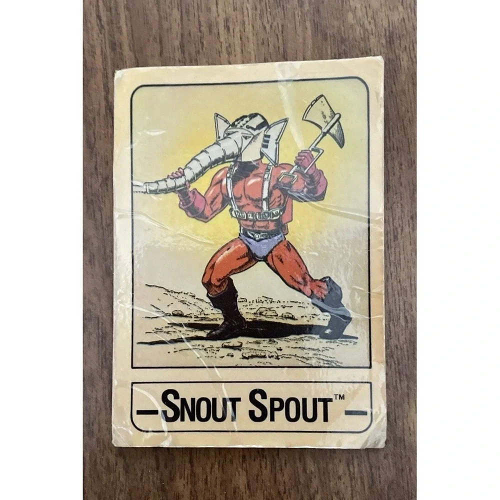 1986 MOTU - SNOUT SPOUT WONDER BREAD He-Man Card Masters‎ of the Universe RARE